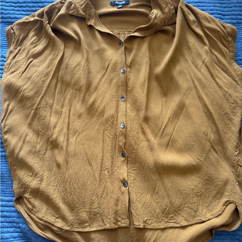 Madewell Mustard Button-Down Women's Shirt
